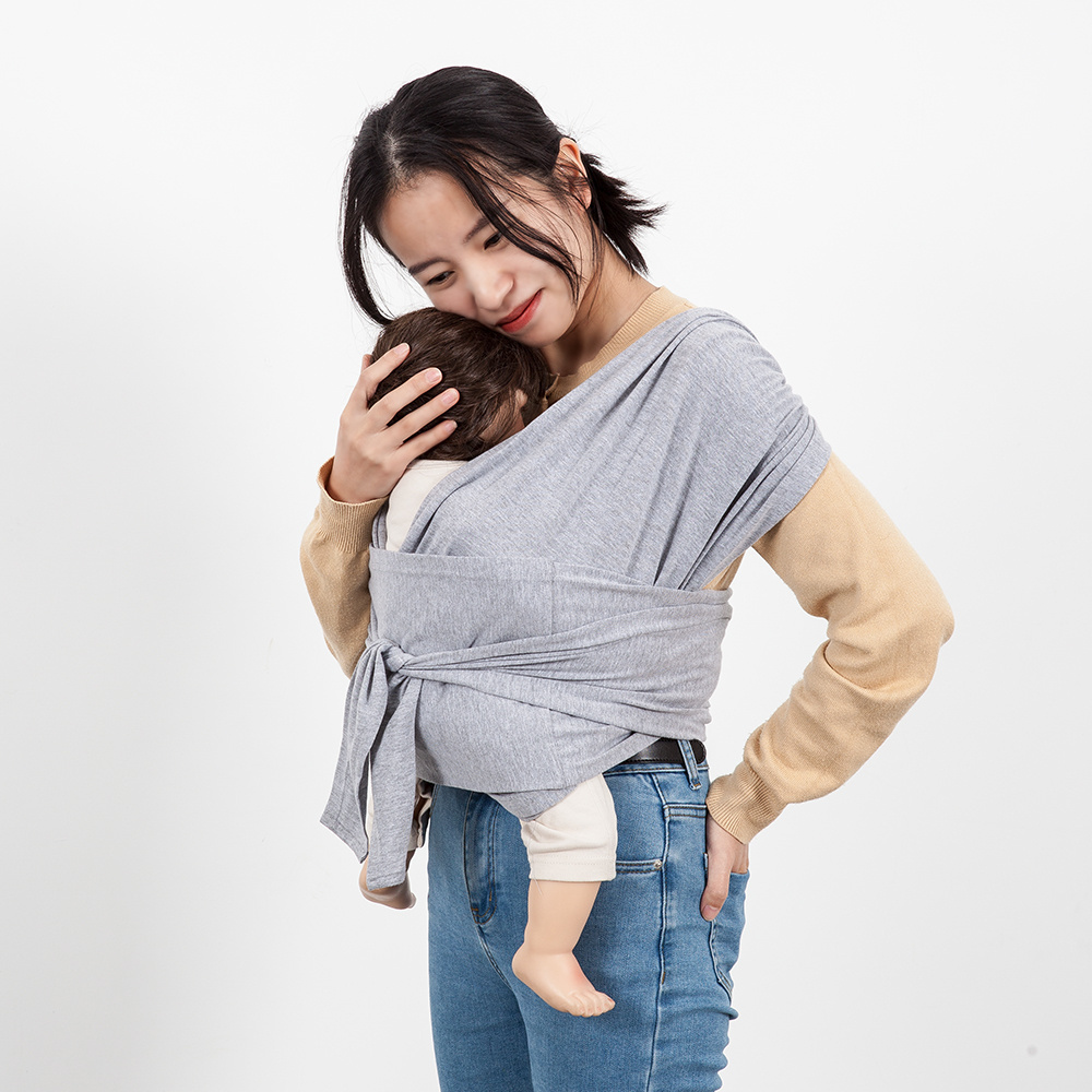 2023 Customization new style simple baby baby cotton carrier wrap breathable baby sling for infants