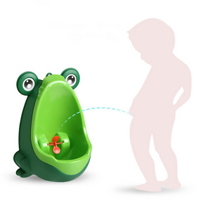 Cute design kids frog toilet portable potty baby standing urinal toilet with sucker for boys