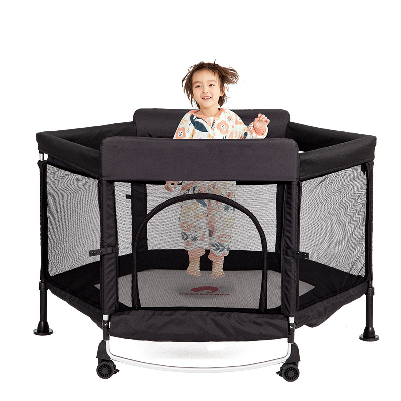 2022 new style multi-functional metal infant baby crib and baby playpen