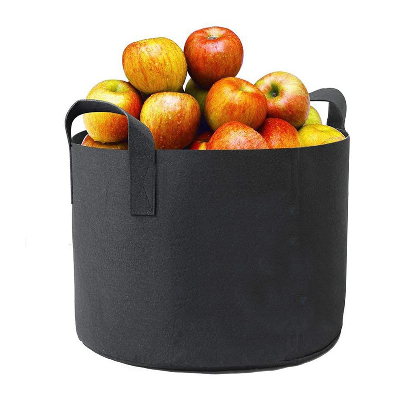 3/5/7/10/15/20/25 Gallon Non Woven Fabric Nursery Felt Grow Bags 5 Gallon Plant Fabric Pot Living Soil