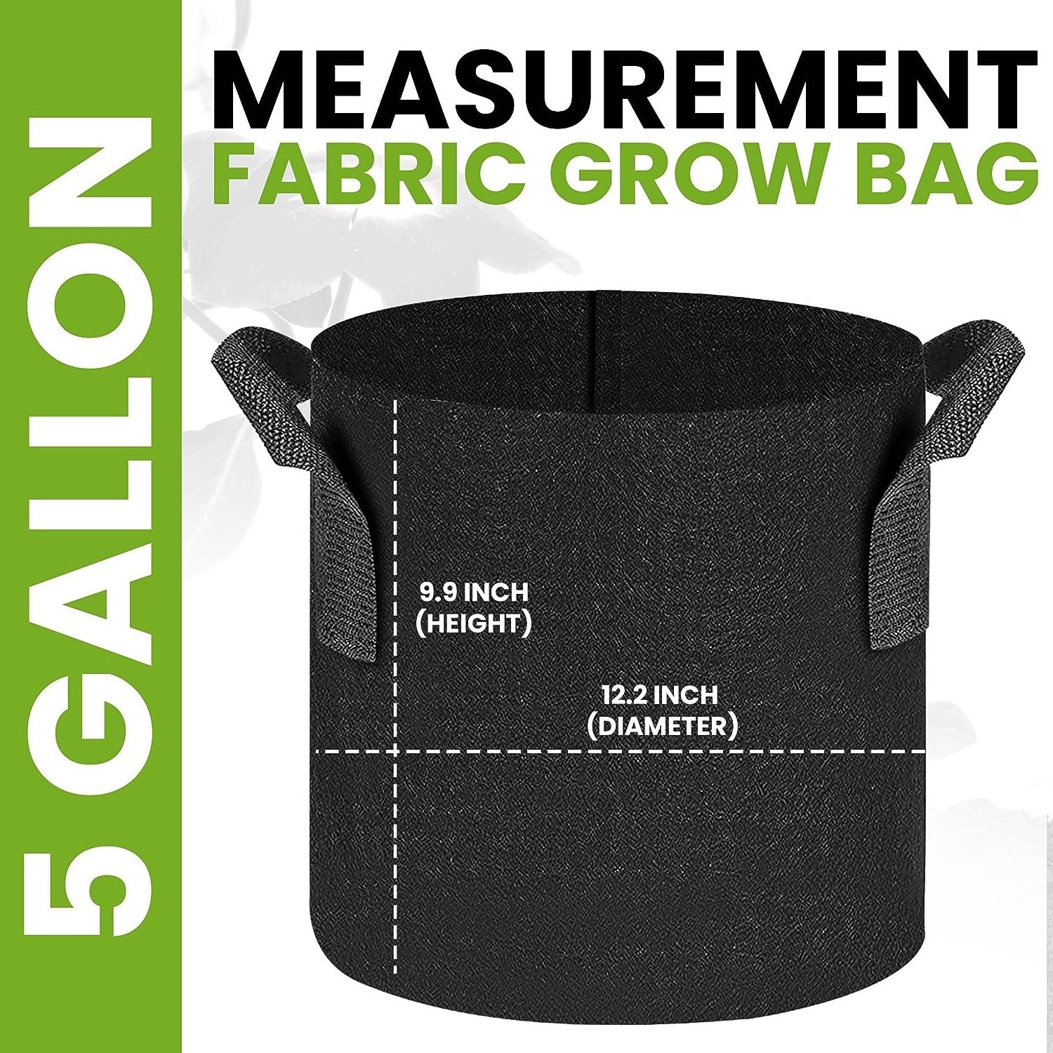 Gallons Heavy Duty Thickened Nonwoven Fabric Pots Grow Bags with Handles 3 Gallon Grow Bags