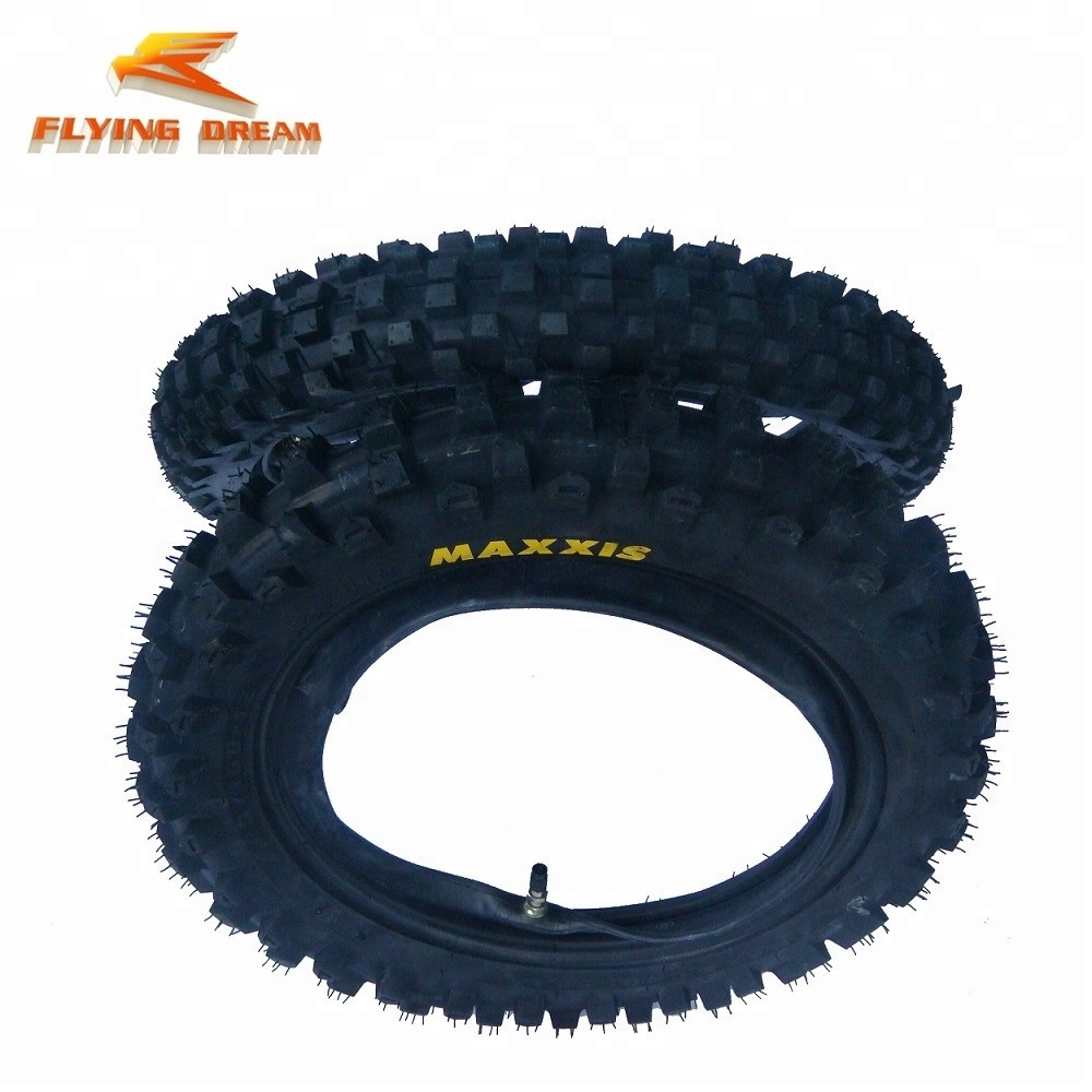 motorcycle pit bike dirt bike tyre without inner tube MAXXIS front 14 inch rear 12 inch tire