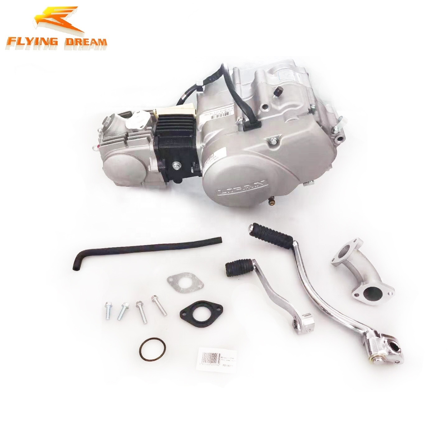 Motorcycle atv pit bike engine LF 90cc engine semi-auto clutch kick start LiFan 90cc dirt bike engine