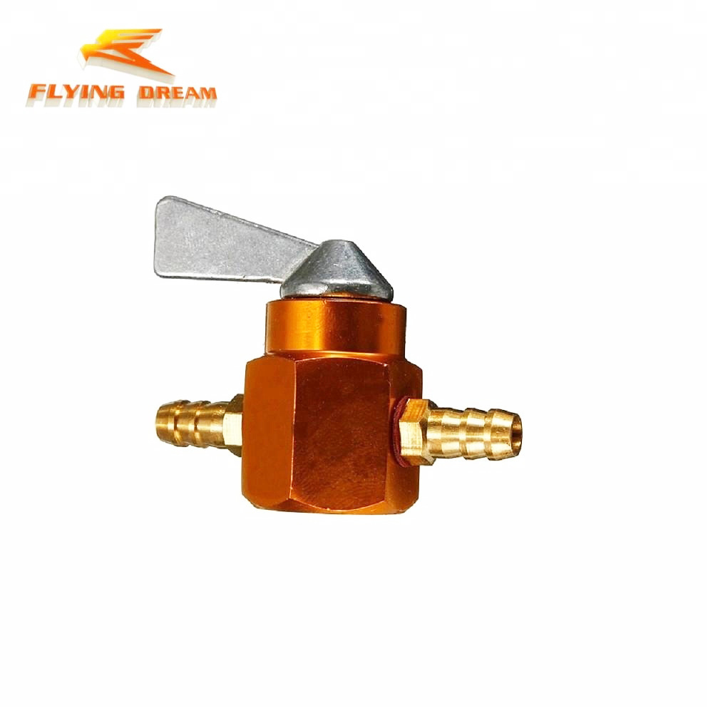 CNC Gas Tank Fuel Switch Gasoline Faucet Gasoline Switch Shut Off Valve Pump Tap Petcock For Motorcycle Fuel Cockpit