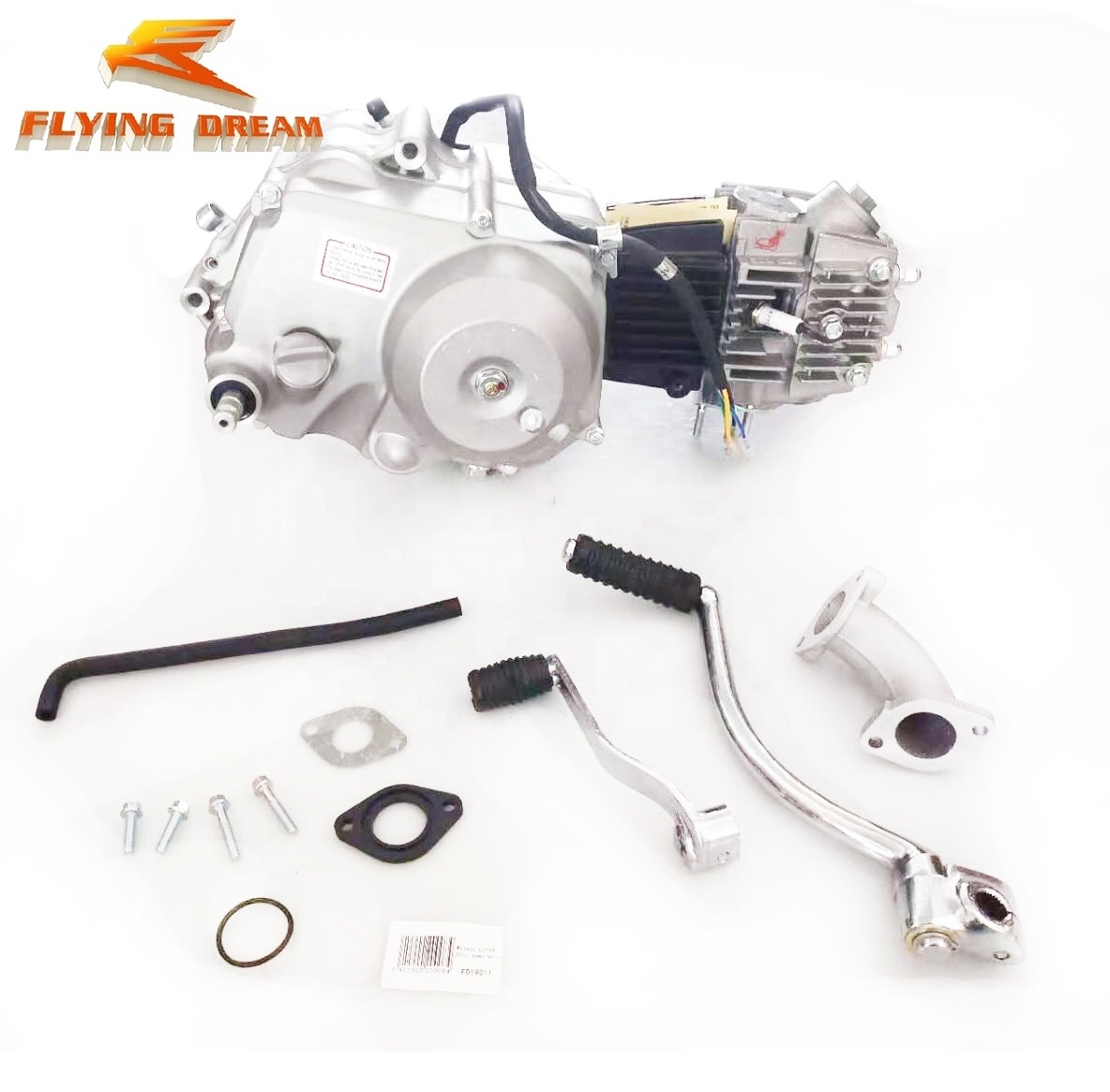 Motorcycle atv pit bike engine LF 90cc engine semi-auto clutch kick start LiFan 90cc dirt bike engine