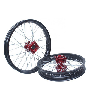 pit bike spare parts alloy wheel rim with CNC hub 17/14/12 inch motorcycle alloy wheel rims