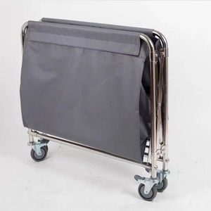 Hotel Housekeeping Rolling Laundry Baskets Linen Laundry Trolley Cart for Laundry with Wheels for Hospital