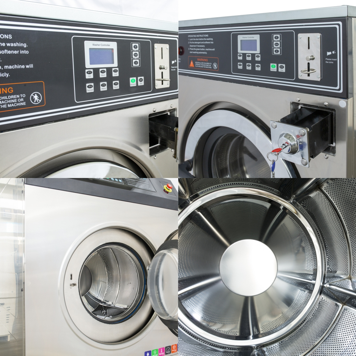 25 KG High Quality  Laundromat Coin Operated Laundry Washing Machine Price Good