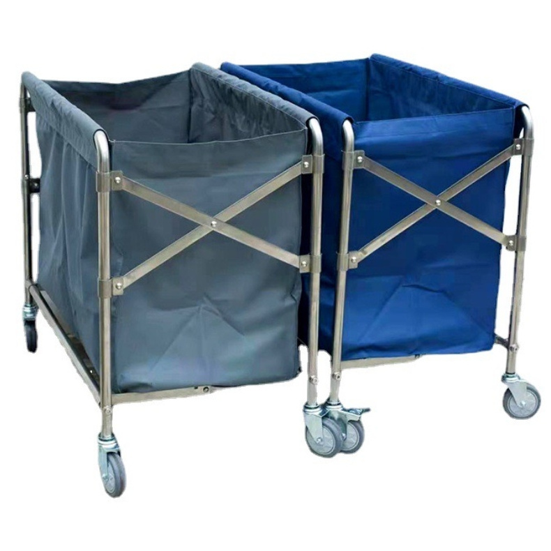 Hotel Housekeeping Rolling Laundry Baskets Linen Laundry Trolley Cart for Laundry with Wheels for Hospital