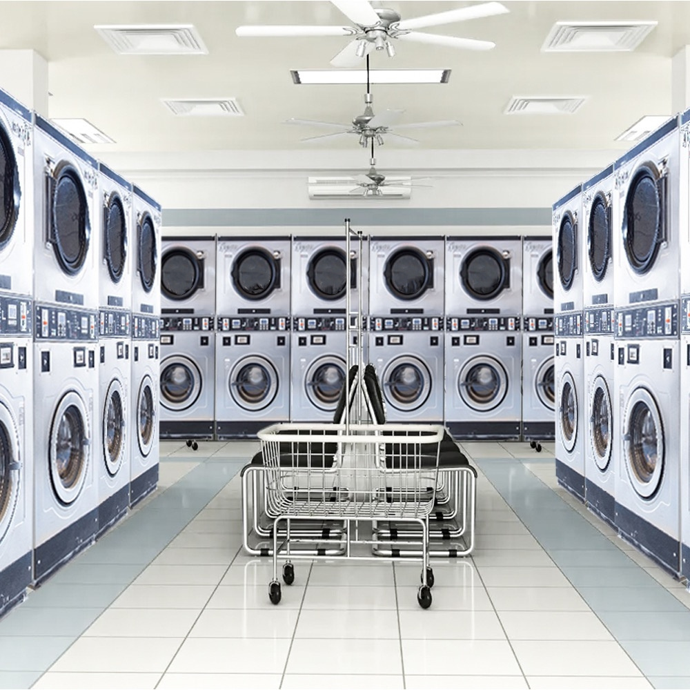 Start a Laundromat in Flying Fish Commercial Stack Laundry Washer and Dryer Machine Laundry Equipment Wholesale