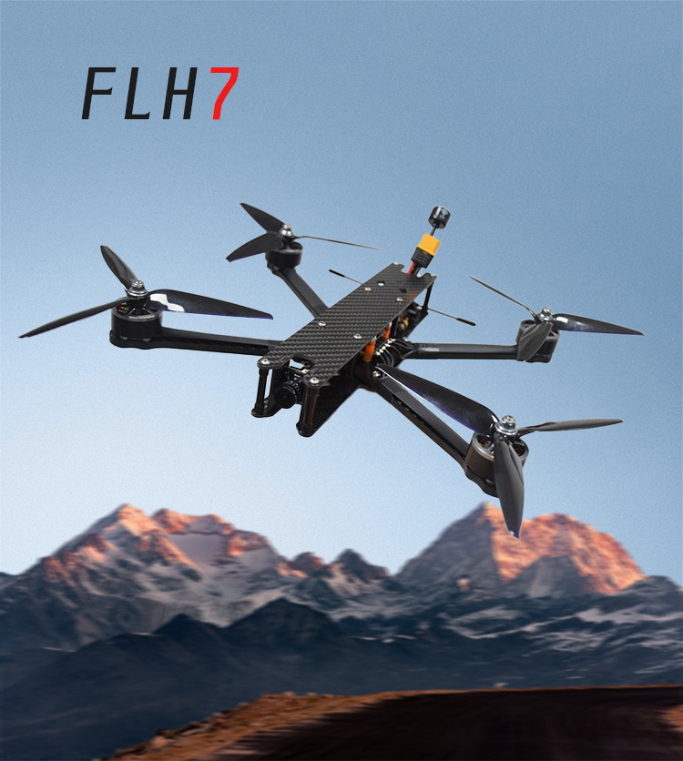 7-inch FPV Drone Kit 20 km flight range2kg payload GPS positioning function night vision camera fpv drone 7 inch