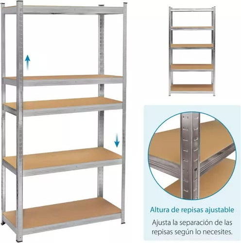 5 Tier Assembled Standing Steel Storage Rack Shelves Adjustable Heavy Duty shelving rack