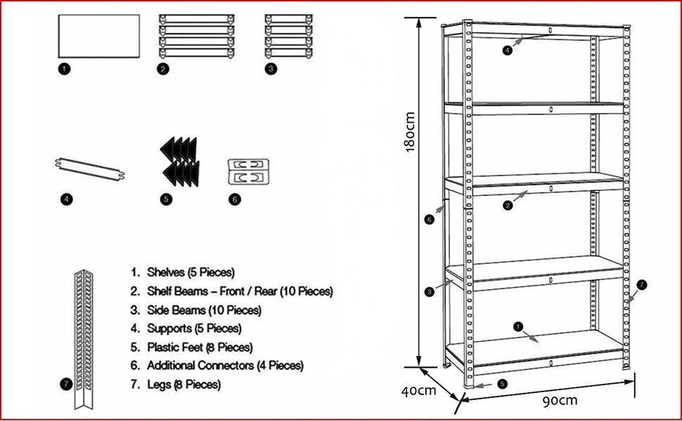 United Kingdom 5 tier steel shelving unit 150x70x30cm small bigdug shelving blue xtreme garage shelving