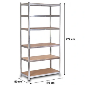 Metal Standing Shelf Units Durable Storage Shelves Rack Open Shelving for Pantry Kitchen Bathroom