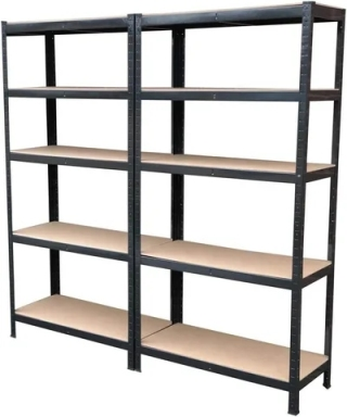 Metal Standing Shelf Units Durable Storage Shelves Rack Open Shelving for Pantry Kitchen Bathroom