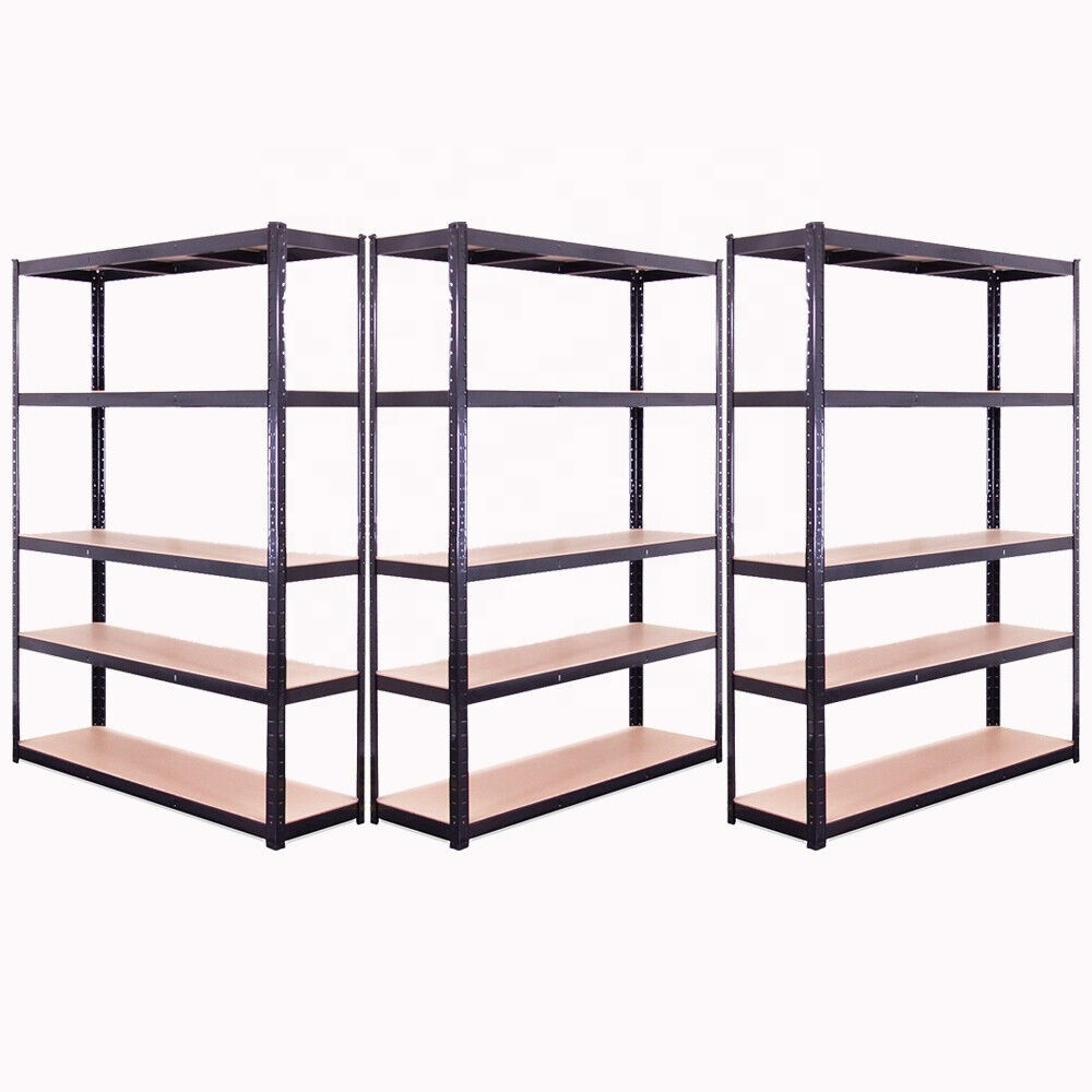 metal STORAGE SHELVES 4 TIER GARAGE SHELVING SHED ORGANISER SHOP OFFICE RACK Adjustable Storage Rack