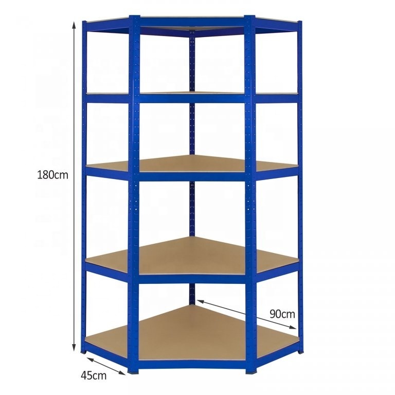 Rack Shelving 5 Tier Galvanised MetaL Racking Storage 180x120x60cm 5 Tier Galvanised Metal Deep Racking Storage shelf