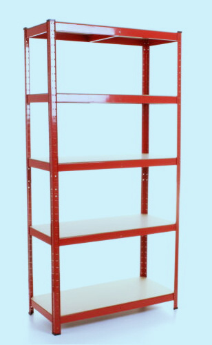 5 Tiers Adjustable Heavy Duty Steel Boltless Shelves Garage Metal Shelving Unit Storage Racking