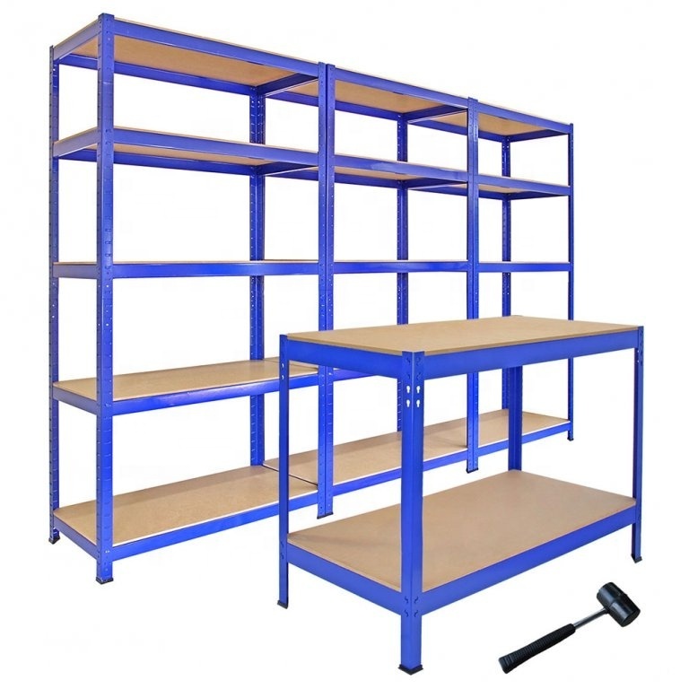 Rack Shelving 5 Tier Galvanised MetaL Racking Storage 180x120x60cm 5 Tier Galvanised Metal Deep Racking Storage shelf