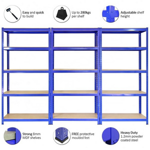 INDUSTRIAL 4/5 TIER PLASTIC/METAL HEAVY DUTY RACKING SHELVES STORAGE UNIT GARAGE 4 Tier Shoe Rack