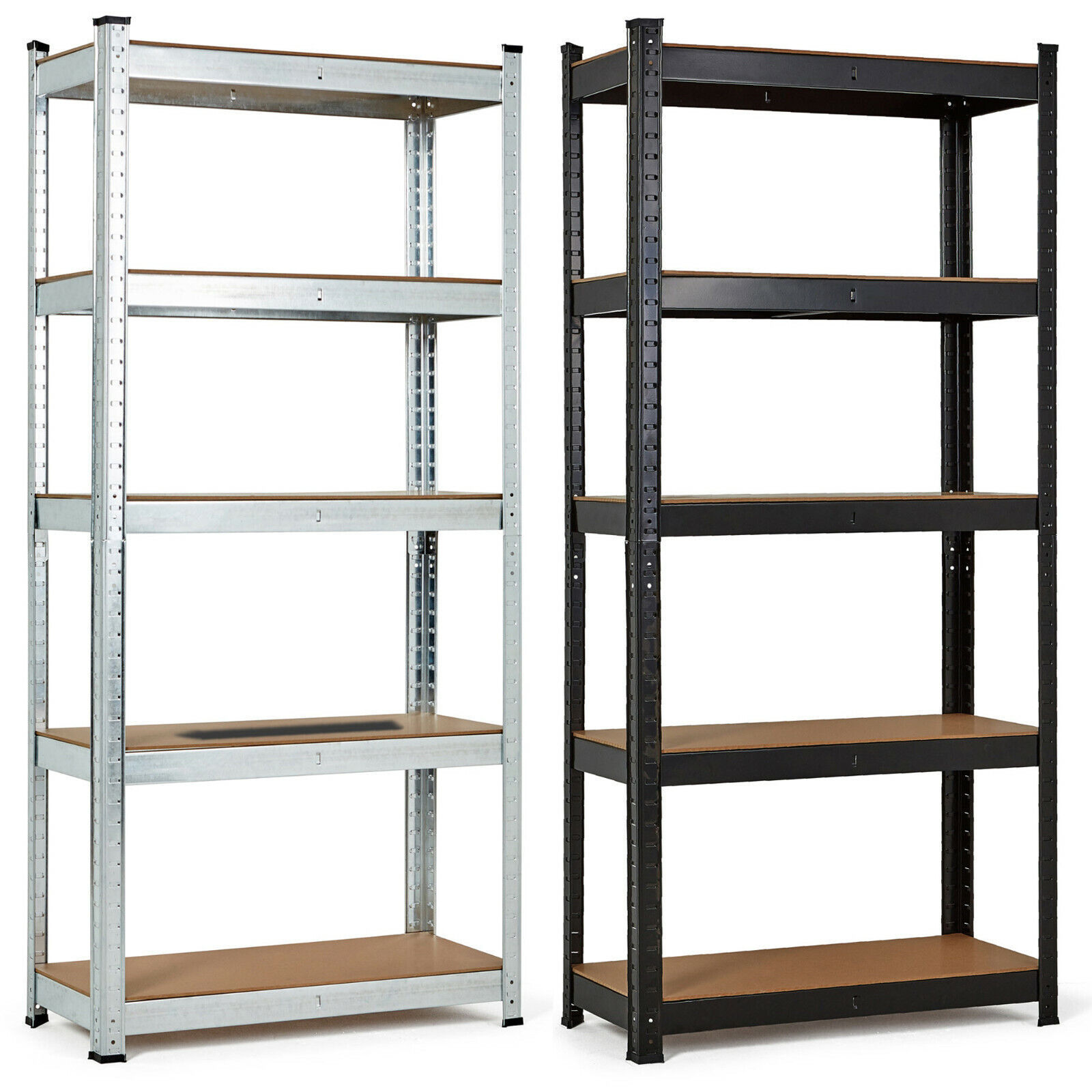 Heavy Duty 5 Tier Metal Storage Garage Shelving Racking for Living Room, Classroom, Garage, Office, Basement