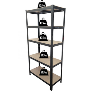 metal STORAGE SHELVES 4 TIER GARAGE SHELVING SHED ORGANISER SHOP OFFICE RACK Adjustable Storage Rack