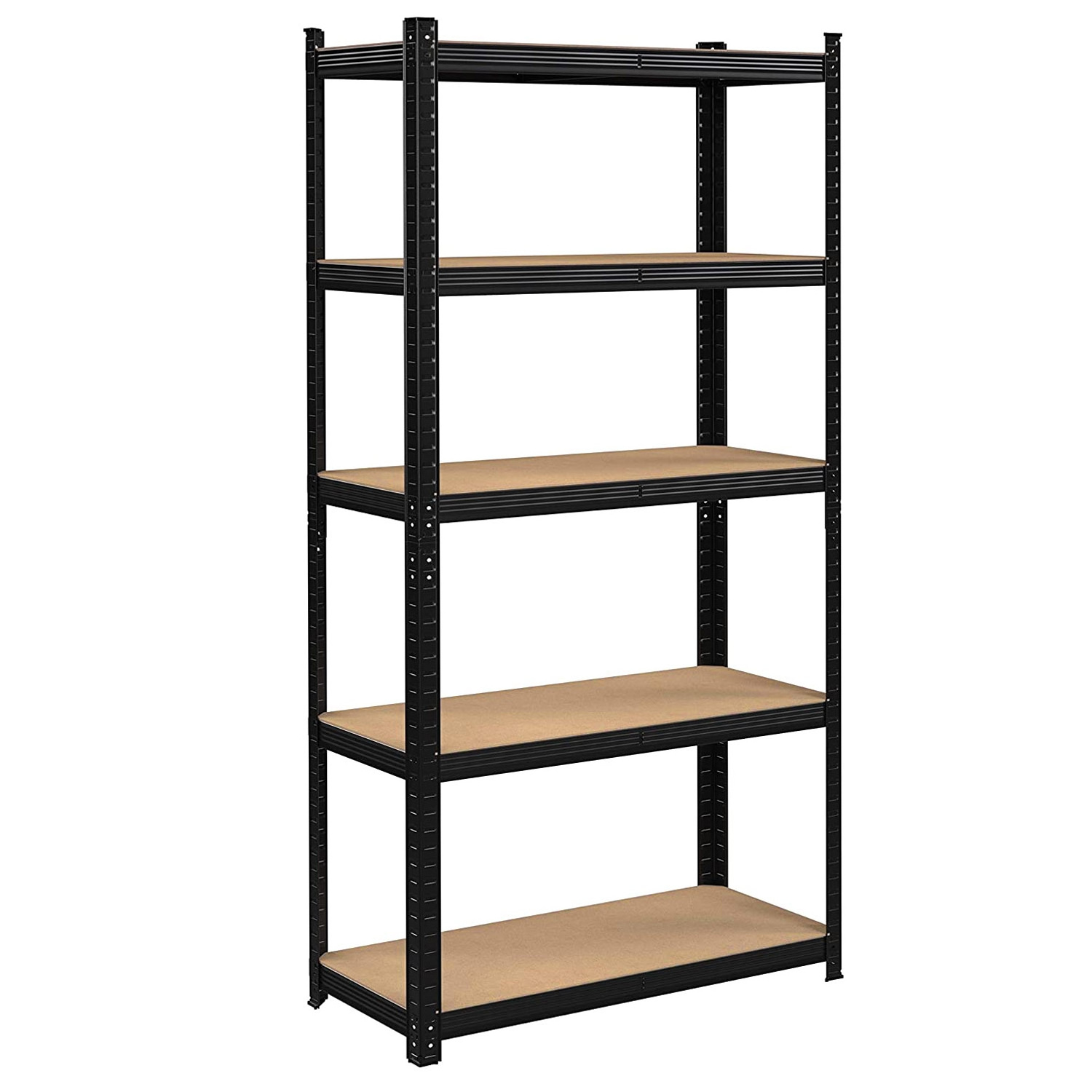Lamination Rack 5 Tier Laminated Metal Shelving Unit Adjustable Storage Utility Rack ...