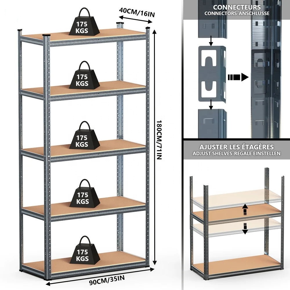 strong shelf metal and shelf storage rack high quality storage shelves & units boltless stacking racks&shelves with shelf layer