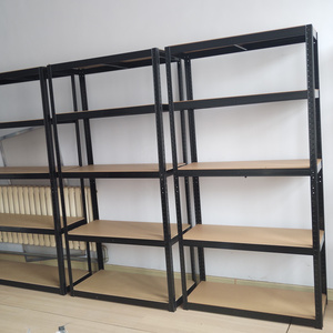 5 Tier Shelving Display Unit Versatile Wall & Pantry Storage Modern Wooden Metal shelf