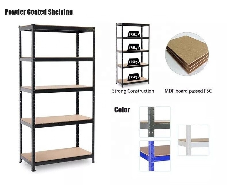 boltless 4-shelf shelving medium duty shelf light duty shelf metal warehouse metal shelving