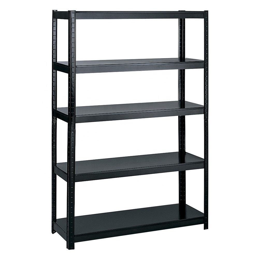 5 Tier Laminated Metal Shelving Unit Adjustable Garage Storage Utility Rack Heavy Duty Shelves