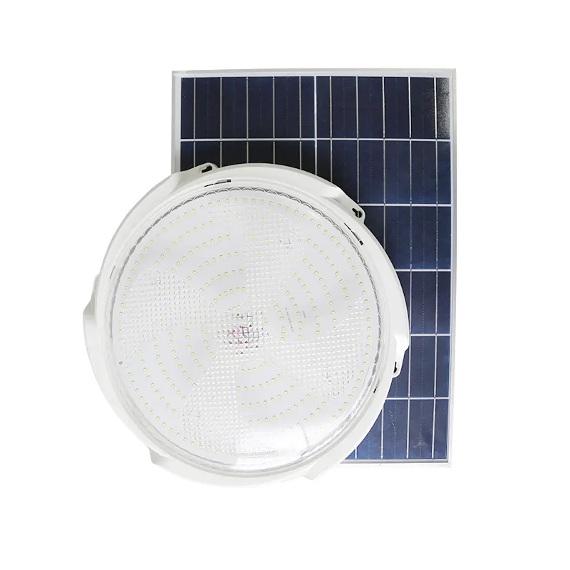 Waterproof Ip65 Outdoor Garden Indoor 50W 100W 150W 200W 300W Intelligent Solar LED Ceiling Light With Solar Panel