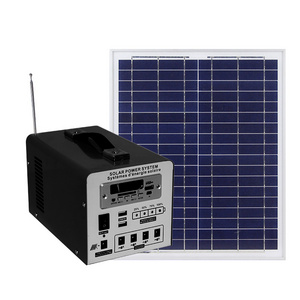 Portable Power Station Outdoor DC USB Mobile Supply 128Wh 256Wh Solar Generator High Power Energy Storage System With Radio