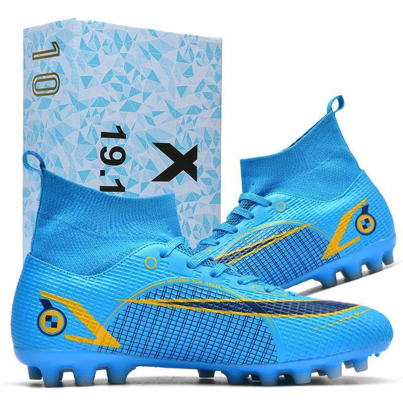 Sports kids soccer boots soccer boots custom 2023 indoor men boys fashion black summer white blue winter cotton box