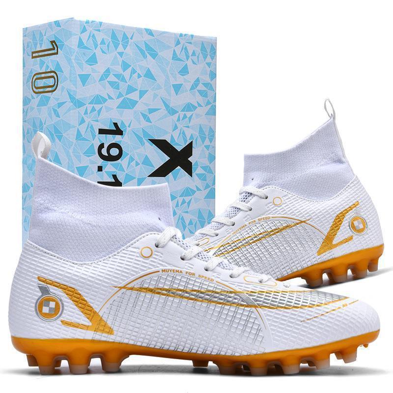 Sports kids soccer boots soccer boots custom 2023 indoor men boys fashion black summer white blue winter cotton box