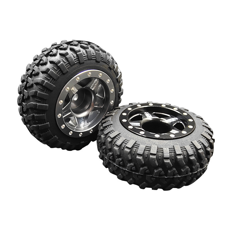 4pcs YH RC metal wheels and rubber tires for Kyosho miniz Remote Control car 1/18 Wrangler 4x4 climbing car modification