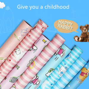 Cartoon hello kitty doraemon wall paper rolls for children room kids wallpaper