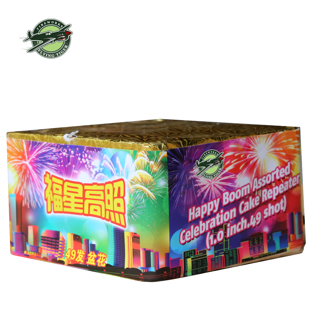 Color smoke fireworks 300 shot cake 1.4g professional fireworks cake