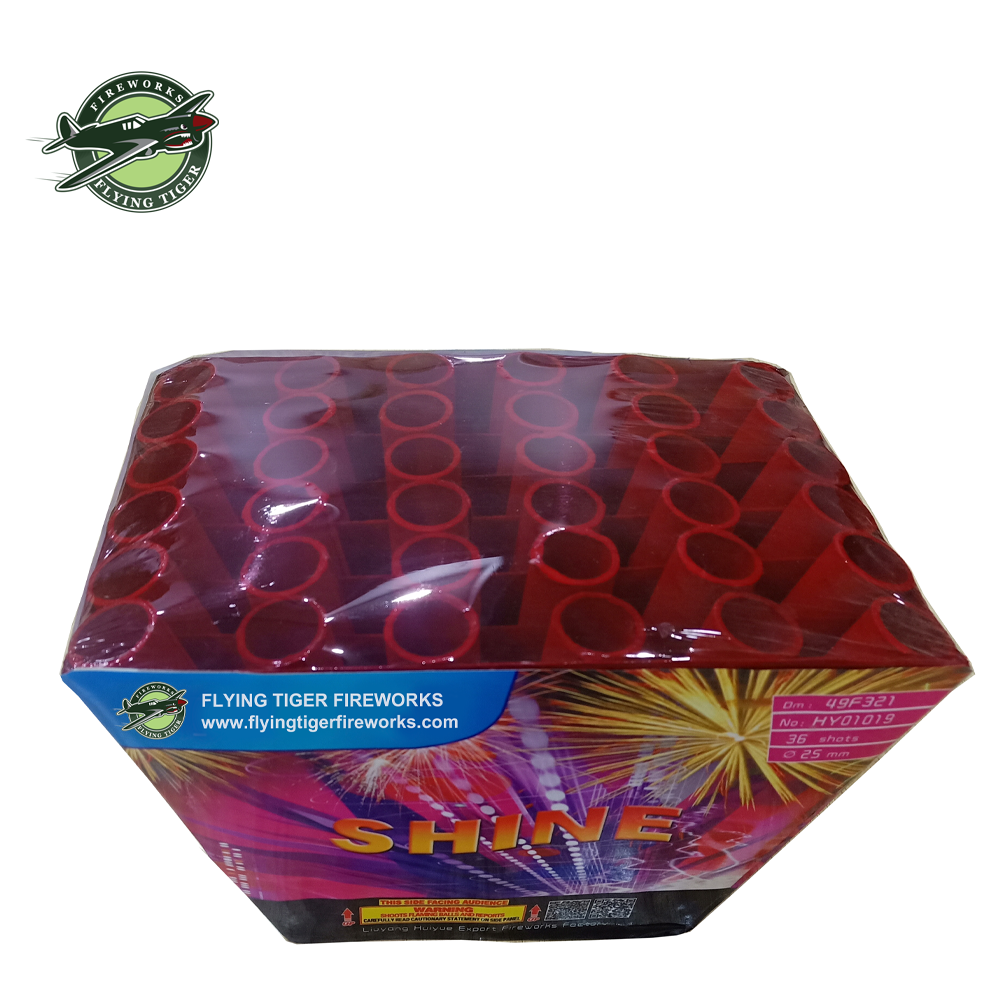 Chinese Salute Fireworks 36 Shots Small Cake Fireworks From Liuyang