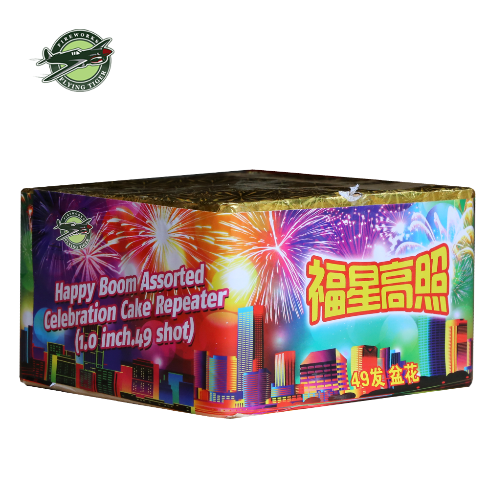 Color smoke fireworks 300 shot cake 1.4g professional fireworks cake