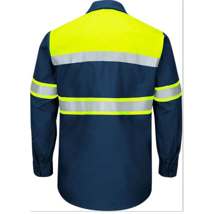 Factory Direct Delivery Safety Reflective Jacket Customized Safety Work Shirt High Visibility Reflective Workwear