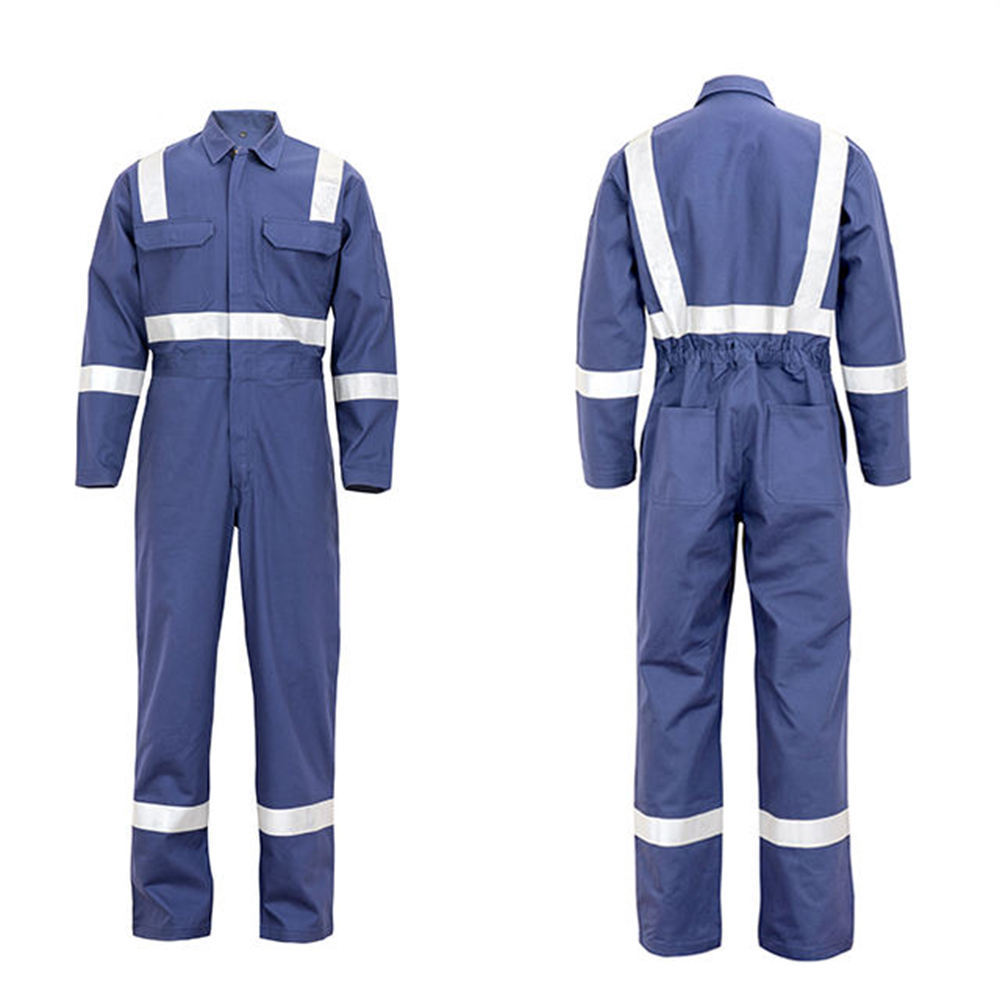 Custom Logo Fire Resistant Overall Mining Construction Safety Clothing Suits Workwear Uniform FRC FR Flame Retardant Coverall