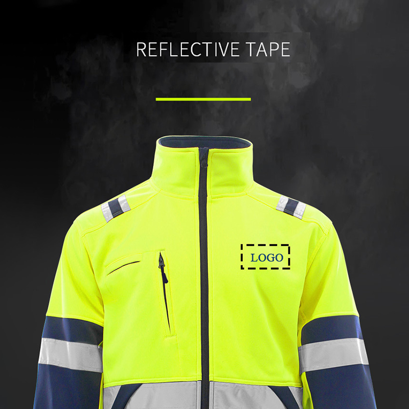 Winter Waterproof Fleece Long Sleeve High Visibility Workwear Custom Logo Construction Men Work Hi Vis Safety Reflective Jacket