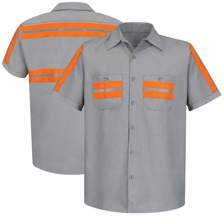 Factory Direct Delivery Safety Reflective Jacket Customized Safety Work Shirt High Visibility Reflective Workwear