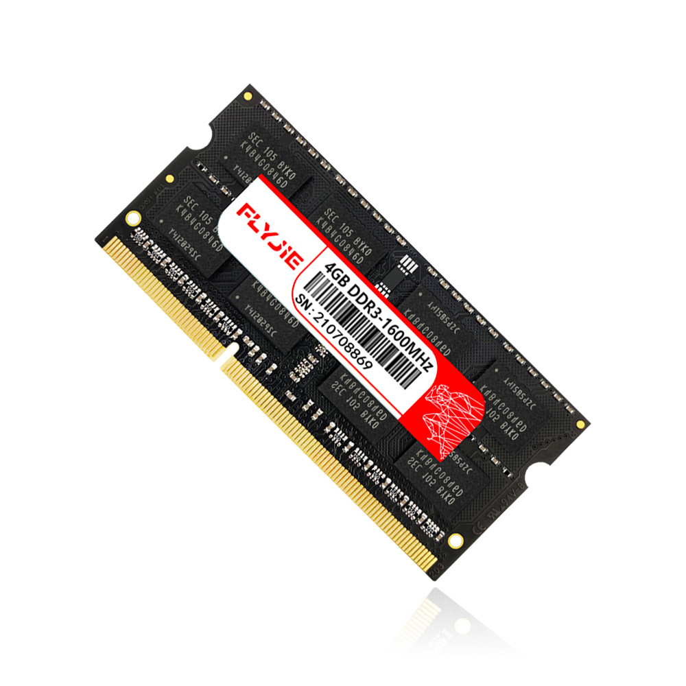 FLYJIE Wholesale 1.35V 1.5V DDR3 Memoria RAM 8GB 1600MHz 1333MHz DDR 3 RAM 4GB SoDIMM Memory For Laptop