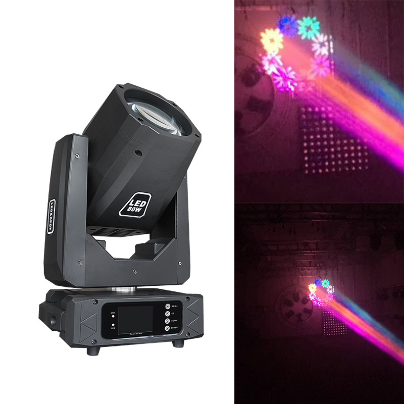 Flyko Professional Stage Lights 80W Beam Moving Head Sharpy dmx controller led light party club bar dj