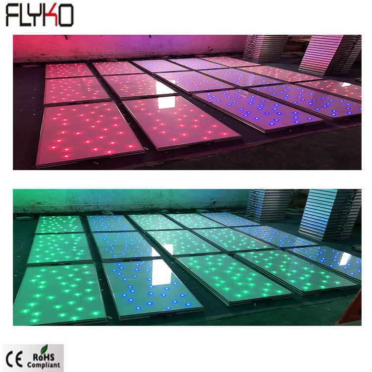 Most Popular RGB LED Dance Floor Panels For Wedding DJ Bar Party Twinkling Light Dance Floor