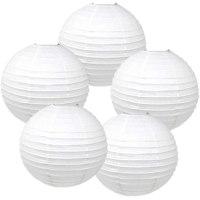 Round paper lanterns lamps festival wedding decoration chinese paper lanterns