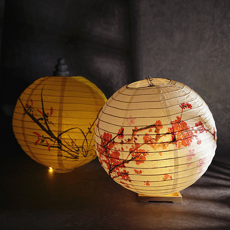 2023 Original Chinese Japanese Paper Lantern for Chinese Oriental Style Paper Hanging Lanterns for Home Banquet Party Decoration