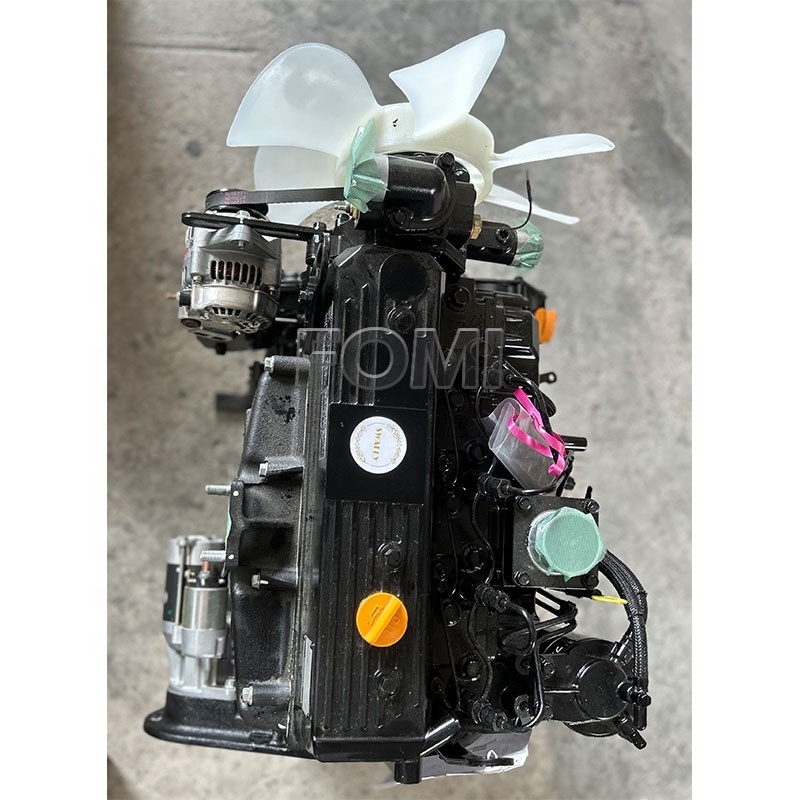 Hot Sale 4 Cylinder 4TNE98 4TNE98-URTLDC Diesel Engine 44.8KW For Yanmar Excavator Parts